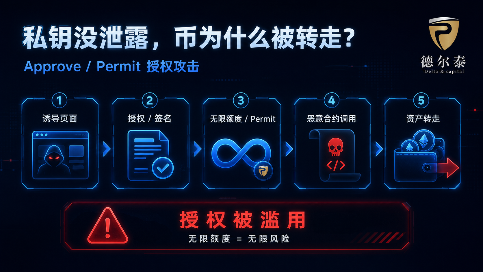 私钥没泄露钱包却被掏空：授权被滥用示意
